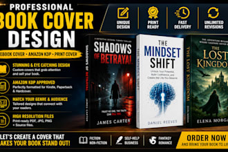 design professional book cover, ebook cover and amazon KDP cover