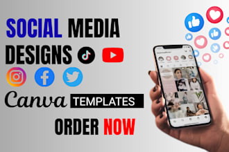 design canva templates and social media posts for instagram and facebook
