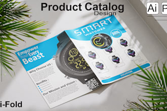 design catalog, sales flyer, sell sheet or booklet for your products
