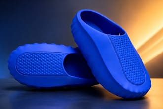 create 3d footwear shoes slippers sandals modeling rendering and stl files