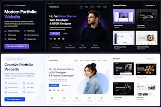 build responsive portfolio website