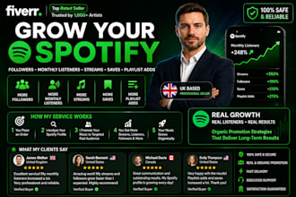 boosterize your spotify music SEO to gain  real followers, streams, and organic