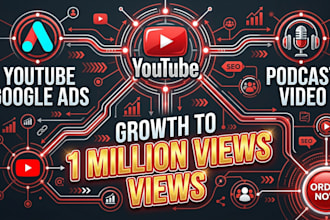 do youtube google ads podcast video growth to 1 million views