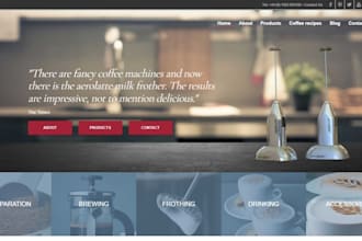 build coffee frother website coffee shopify store matcha, coffee prep store