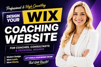 design wix coaching website for coaches, consultants and personal brands