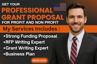create grant proposals, funding proposals, and professional business plans