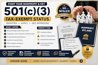 file your 501c3 paperwork nonprofit registration and form 1023 ez