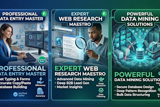 do expert web research, and b2b lead generation