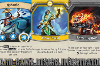 draw card game illustration pokemon card game design tcg rule book card game art