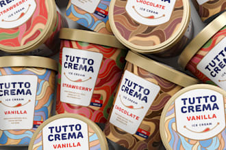 design product packaging and photorealistic 3d visualization
