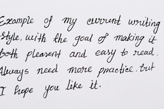 handwrite your notes, letters, and paragraphs neatly