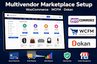 build a multivendor woocommerce marketplace website with wcfm and dokan plugin