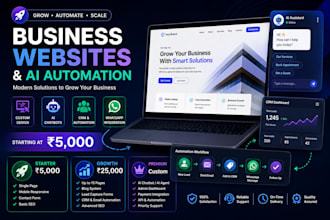 develop a professional and modern website for your business