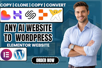 copy, clone, convert lovable, hostinger ai replit wix or ai website to wordpress