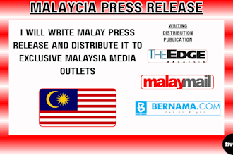 write malay press release and distribute it to exclusive malaysia media outlets