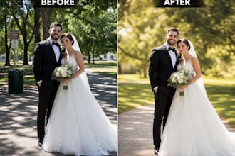recolor, color correct and enhance any image professionally