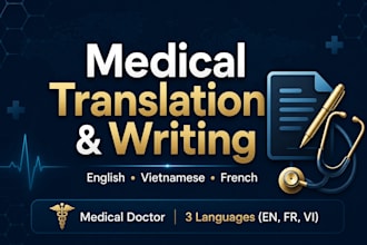 translate, write, and research medical and scientific content