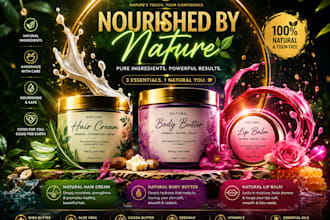 create natural hair cream, body butter and lip balm formulas