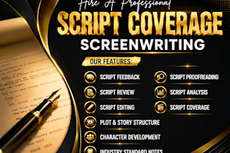 provide script coverage screenplay analysis and story feedback