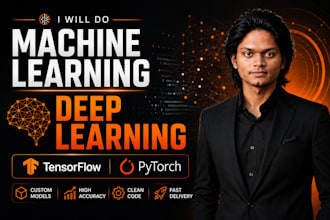 do end to end machine learning, deep learning with tensorflow or pytorch