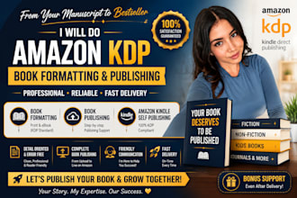 do book formatting, paperback,ebook formatting and kindle publishing