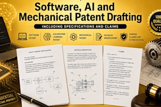 software, ai, and mechanical patent drafting patent specifications and claims