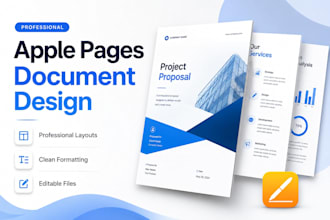 create, design your document in apple pages