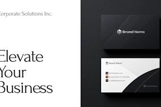 design modern and professional minimalist business card
