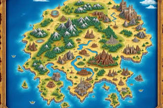 draw hand drawn maps, isometric maps, fantasy worlds and adventure game maps