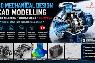 3d mechanical design cad modelling fluid mechanics product design in solidworks