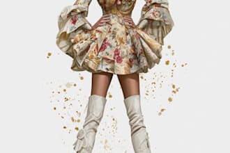 draw your fashion illustration flats technical drawing