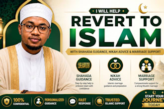 help revert to islam with shahada guidance, nikah advice and marriage support
