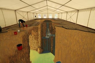 create eye catching 3d street art, floor illusions, wall murals outdoor design
