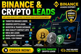 generate fresh HQ live forex crypto leads binance leads business leads meme