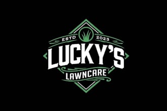 design stand out lawn care business logo