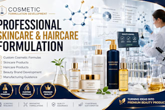 develop luxury skincare haircare and cosmetic products