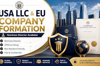 register USA llc or eu company with nominee director