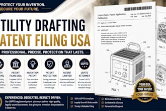 utility drafting patent filing usa invention patent patent lawyer uspto attorney