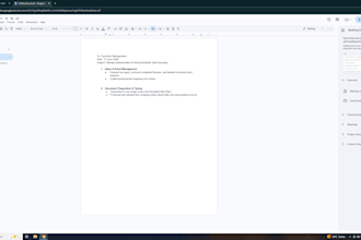 be your virtual assistant for email management and document typing