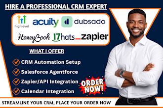setup gohighlevel acuity scheduling dubsado honeybook 17hats zapier integration