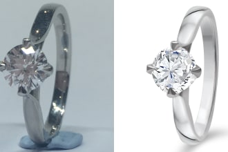 do jewelry photos editing retouch like 3d quality
