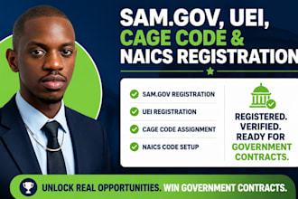 do sam gov, uei, cage code, and naics registration