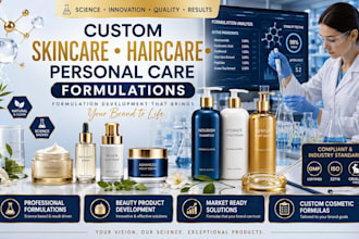 develop skincare haircare and personal care formulations