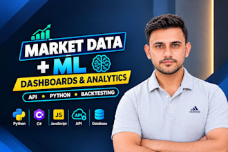 build real time market data dashboards, analytics and ml solutions