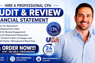 audit financial statement US CPA comfort mortgage CPA income verification letter