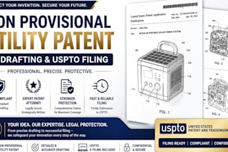 non provisional utility patent patent filing patent drafting uspto filing