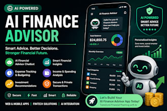 develop ai finance web, saas fraud detection bot, ai investment advisor web