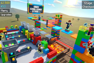 create roblox tycoon game, build full obby game, complete game development