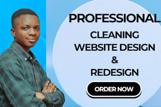 build a cleaning website and office cleaning website