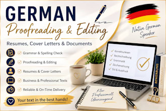 proofread and edit your german documents professionally